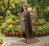 Black & White Houndstooth Printed Lawn 3-Piece Suit – M n M by Ittehad Vol 1